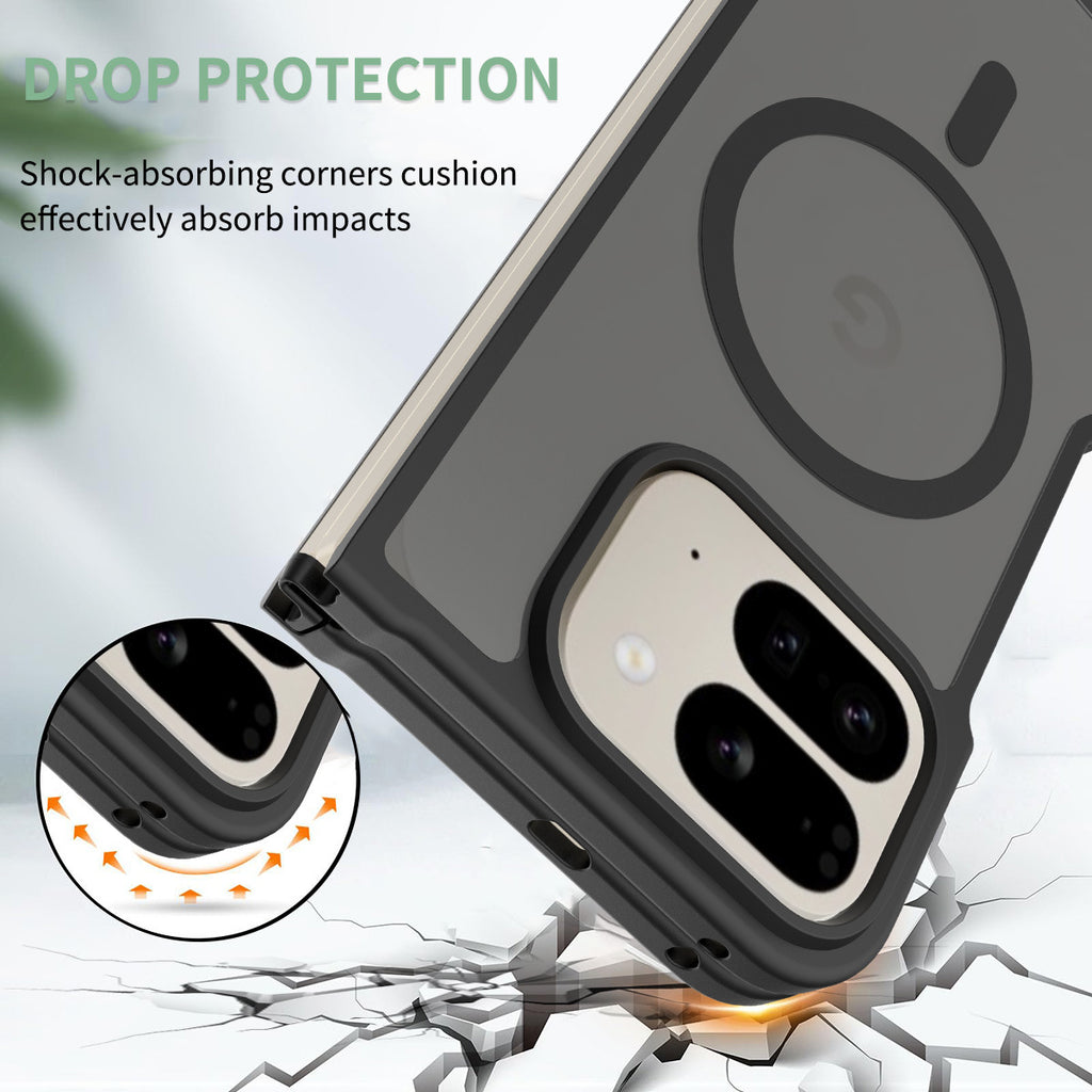 Magnetic Skin-Feel Protective TPU Case for Google Pixel 9 / 9 Pro / 9 Pro XL / Fold, Anti-Drop Slim Phone Cover