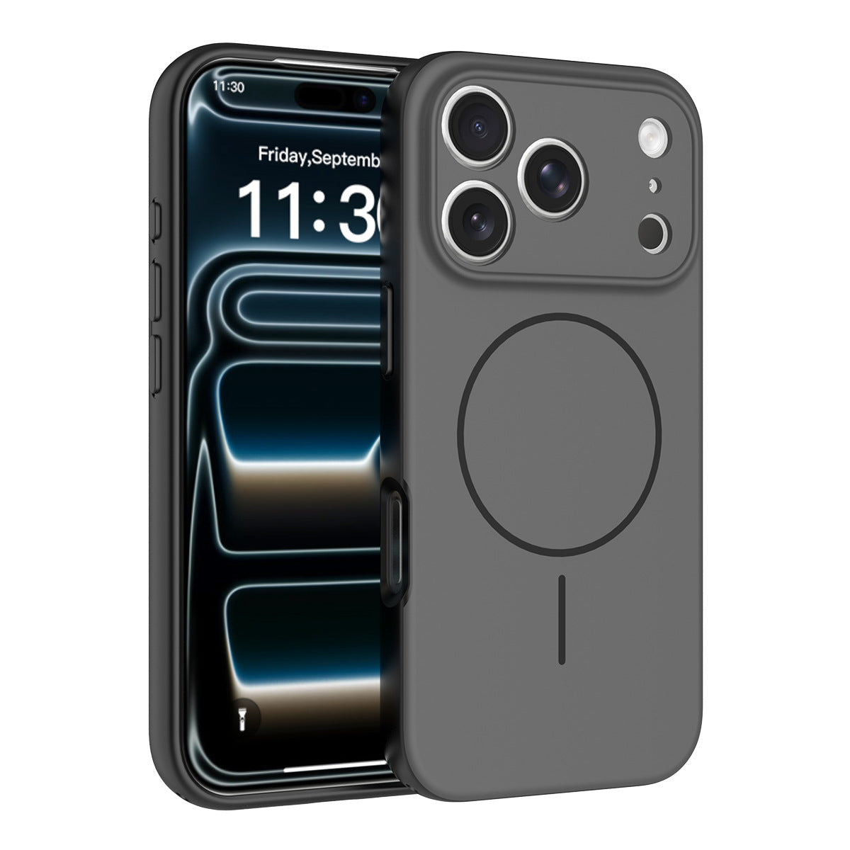 Magnetic Anti-Drop Phone Case with Lanyard, Skin-Feel PC+TPU Protective Cover Compatible with iPhone 16 / 17 Series