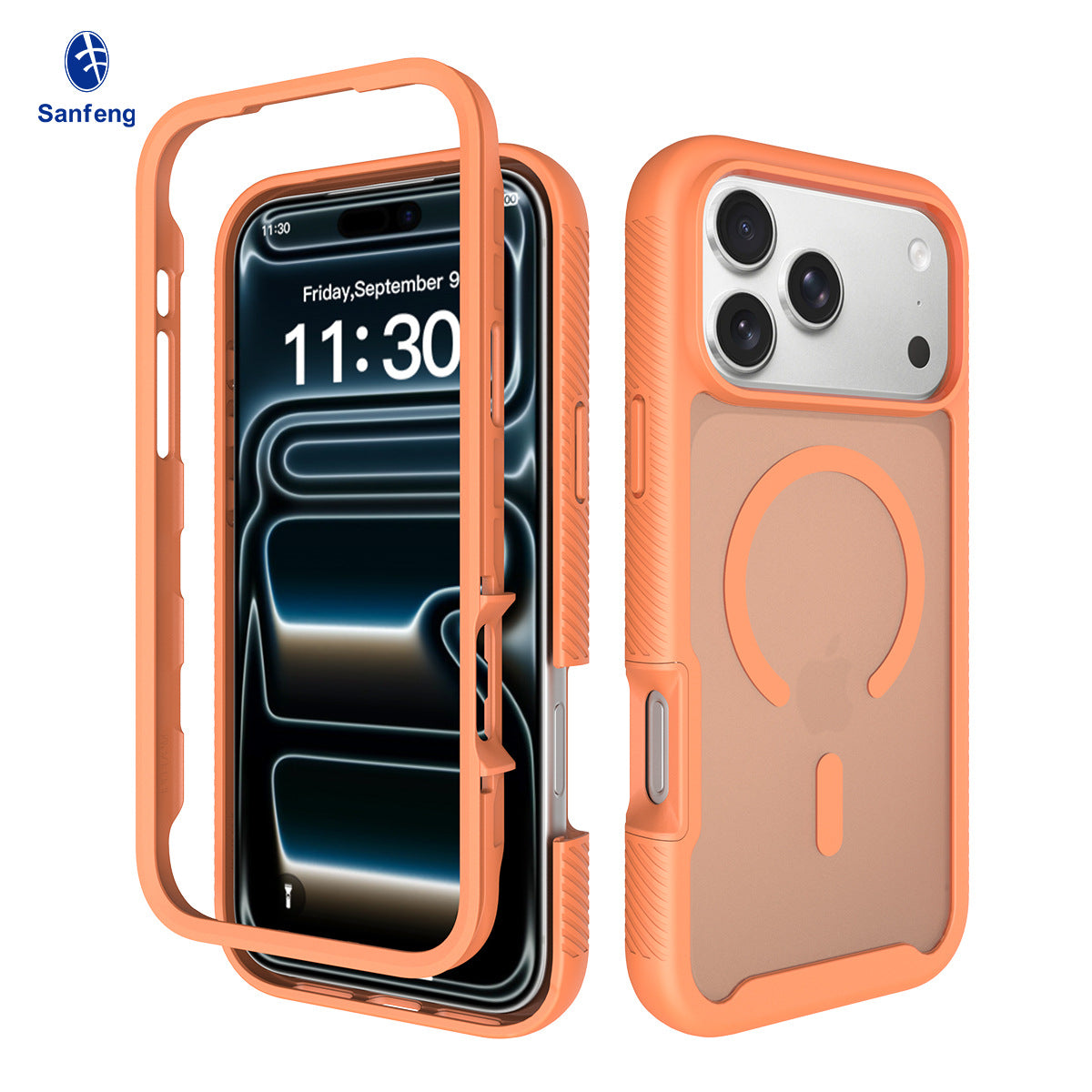 Magnetic Matte Semi-Transparent Skin-Feel Phone Case for iPhone, Anti-Fingerprint Anti-Drop Silicone Protective Cover