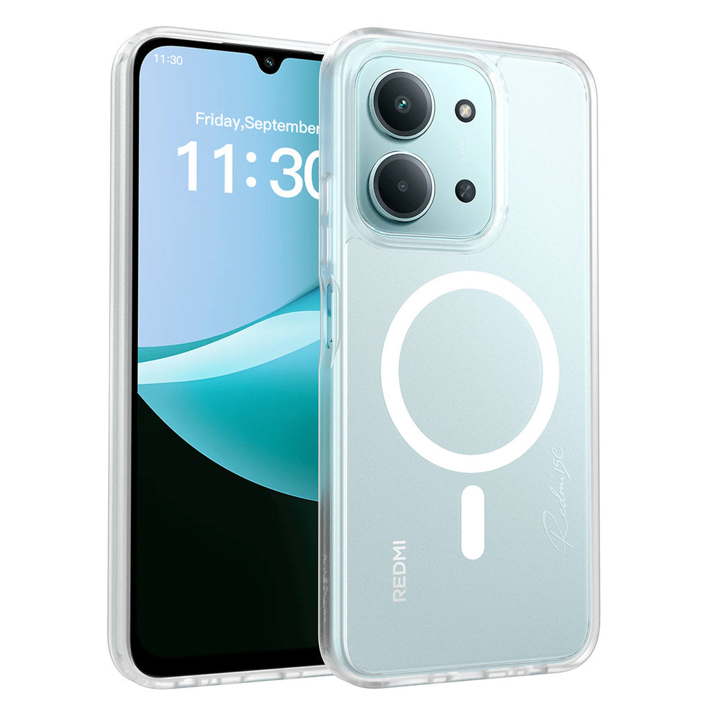 Translucent Matte Magnetic Phone Case with Anti-Fingerprint Drop Protection for Redmi 14C, Note 14 Pro & Xiaomi 15 Series