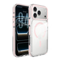 Magnetic Two-Tone Clear Phone Case for iPhone 17 Air, 16 & 15 Series, Shockproof Anti-Drop TPU Protective Cover