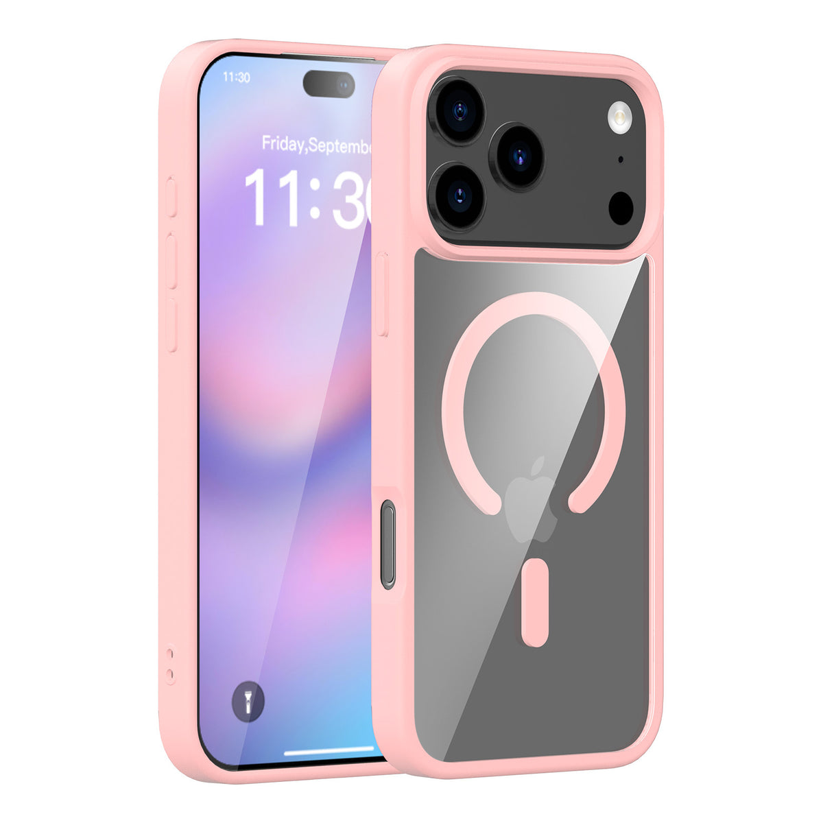 Translucent Matte Magnetic Phone Case for iPhone 17 16 15 Pro Max Plus Air, High-Quality TPU Anti-Fall Protective Soft Cover