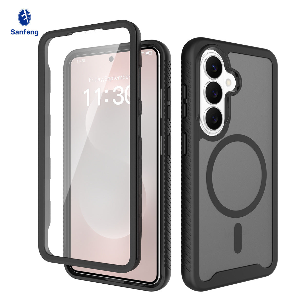 Magnetic Clear Anti-Fall TPU Phone Case Compatible with Samsung Galaxy S25 Ultra S24 Plus S24 FE