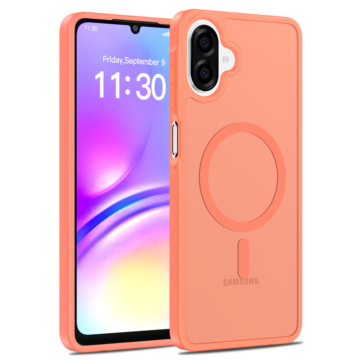 Magnetic Matte Silicone Shockproof Case for Samsung Galaxy A Series, Airbag Anti-Drop Protective Cover