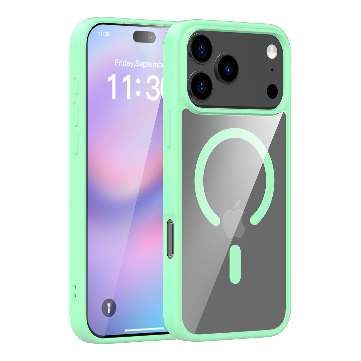 Translucent Matte Magnetic Phone Case for iPhone 17 16 15 Pro Max Plus Air, High-Quality TPU Anti-Fall Protective Soft Cover