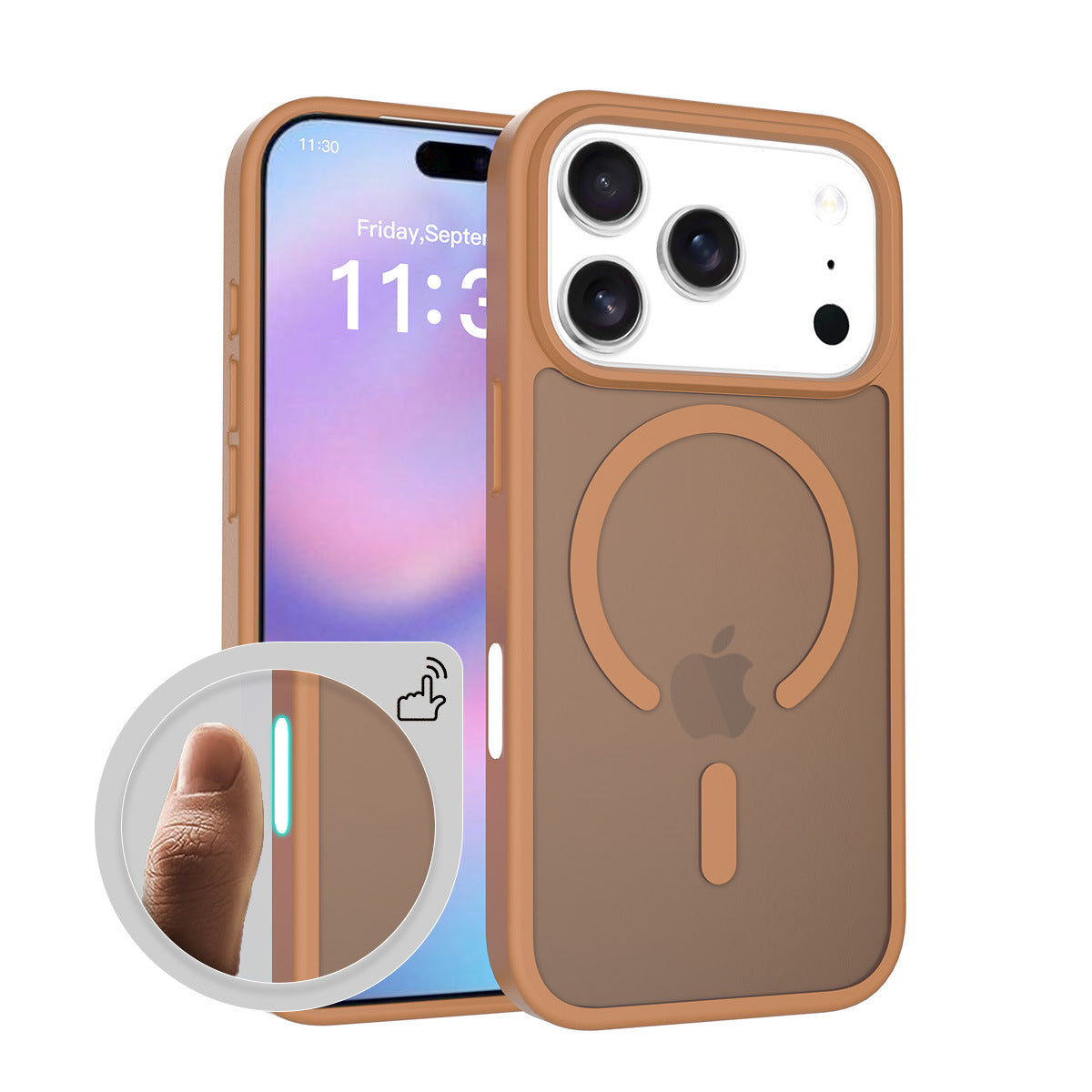 Magnetic Frosted Translucent Case for iPhone 16 & 17 Series, Shockproof Anti-Fall Protective Cover with Camera Button Support