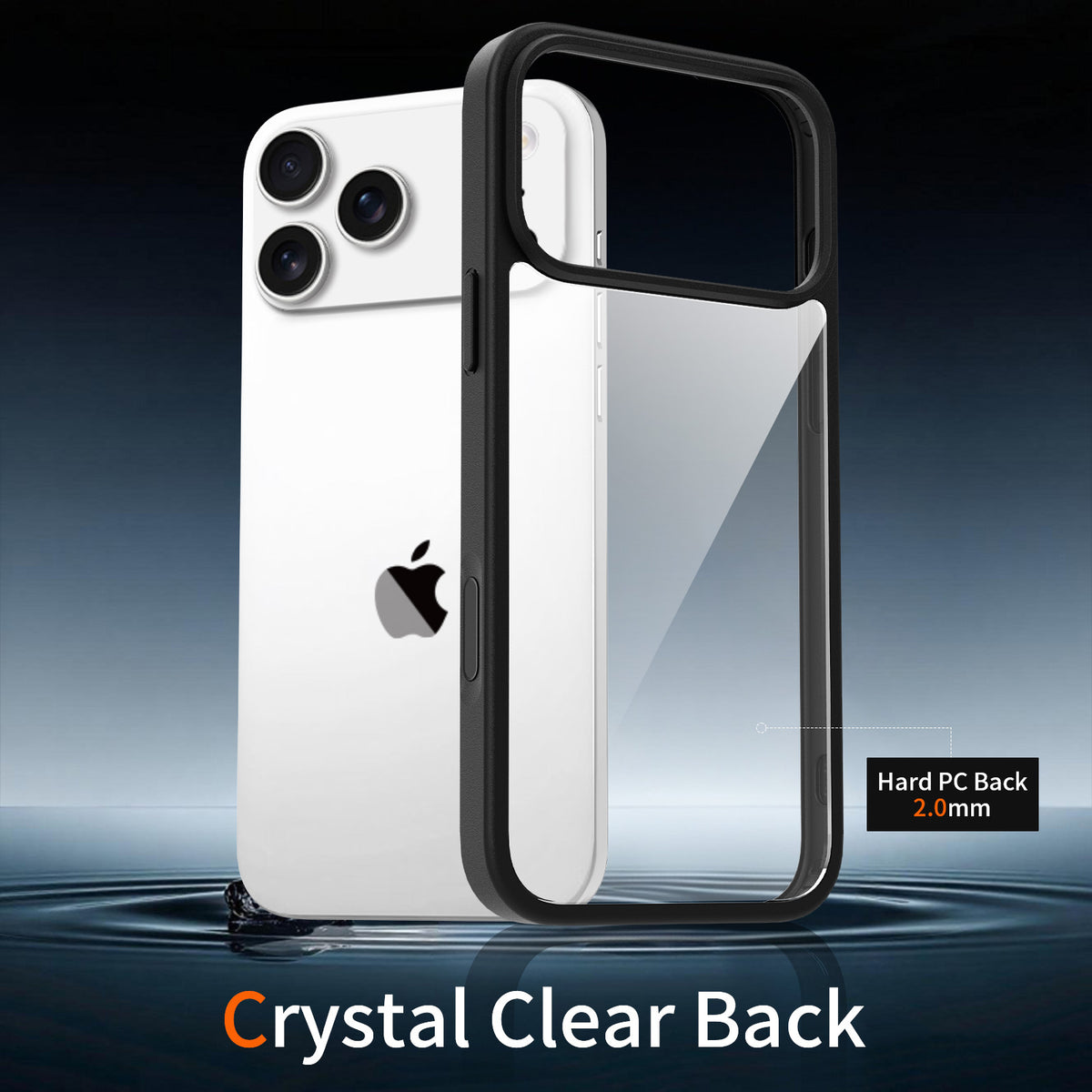 Clear Frosted TPU Shockproof Phone Case with Magnetic Feature for iPhone Series, Anti-Fingerprint Protective Cover
