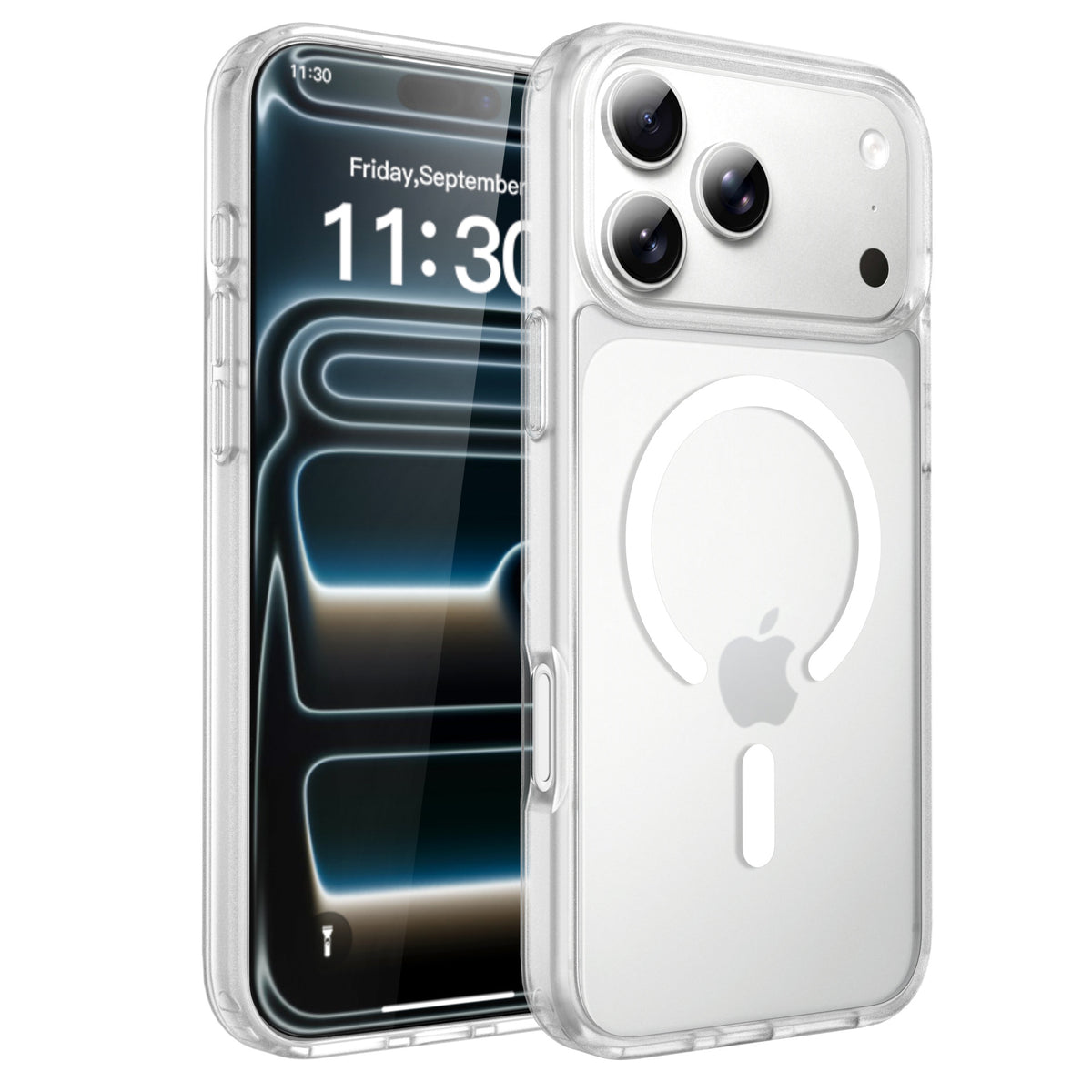 Magnetic Matte Anti-Drop Protective Phone Case for iPhone, Shockproof High-Quality TPU Back Cover