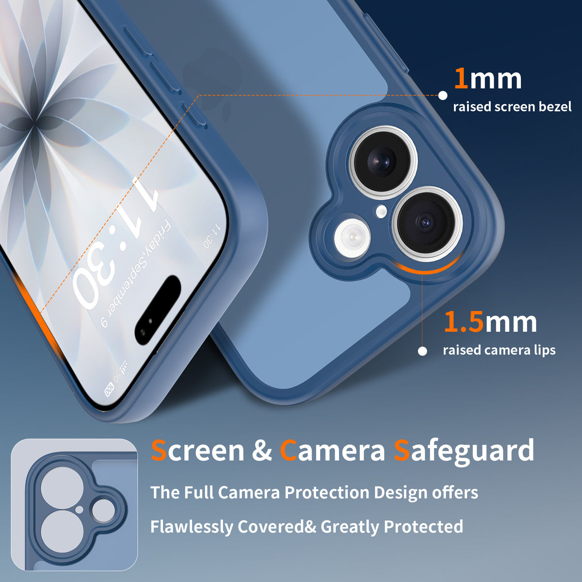 Magnetic Frosted Shockproof TPU Phone Case for Apple iPhone 16 Series - Straight Edge Anti-Fall Protective Cover