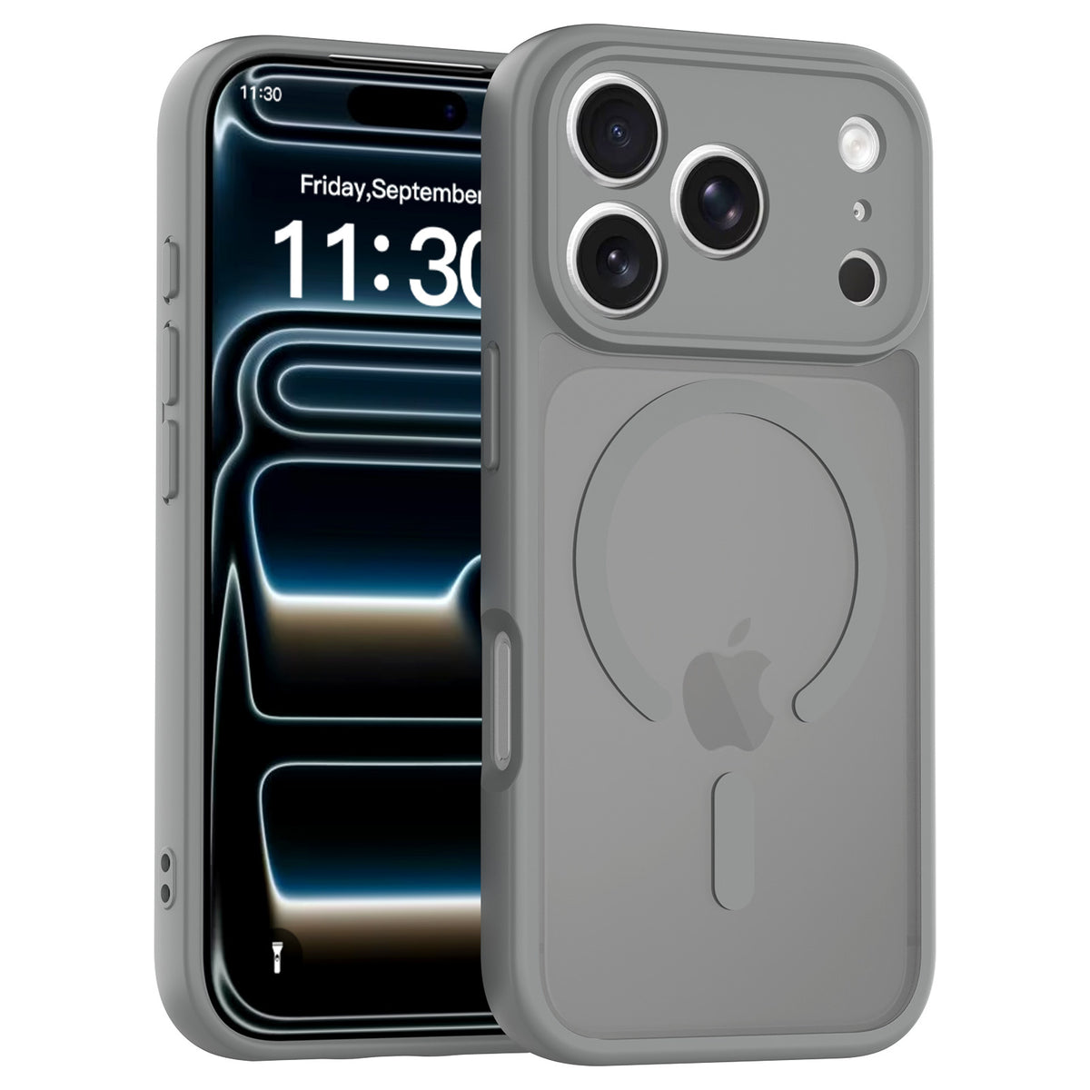 Magnetic Skin-Feel Shockproof TPU Phone Case for iPhone 17, 16, and 15 Series Full Protective Cover