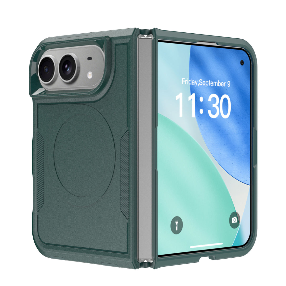 Magnetic Shockproof Protective Case Compatible with iPhone 18 Fold / Duo, Premium TPU Anti-Drop Cover for Horizontal Folding Phone