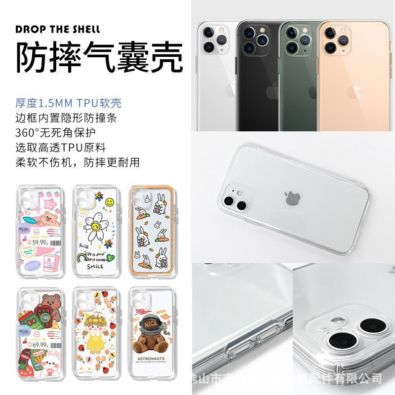 Personalized Custom Painted Phone Case with Magnetic Suction Anti-Scratch 2-in-1 Protective Cover for Apple & Compatible Models