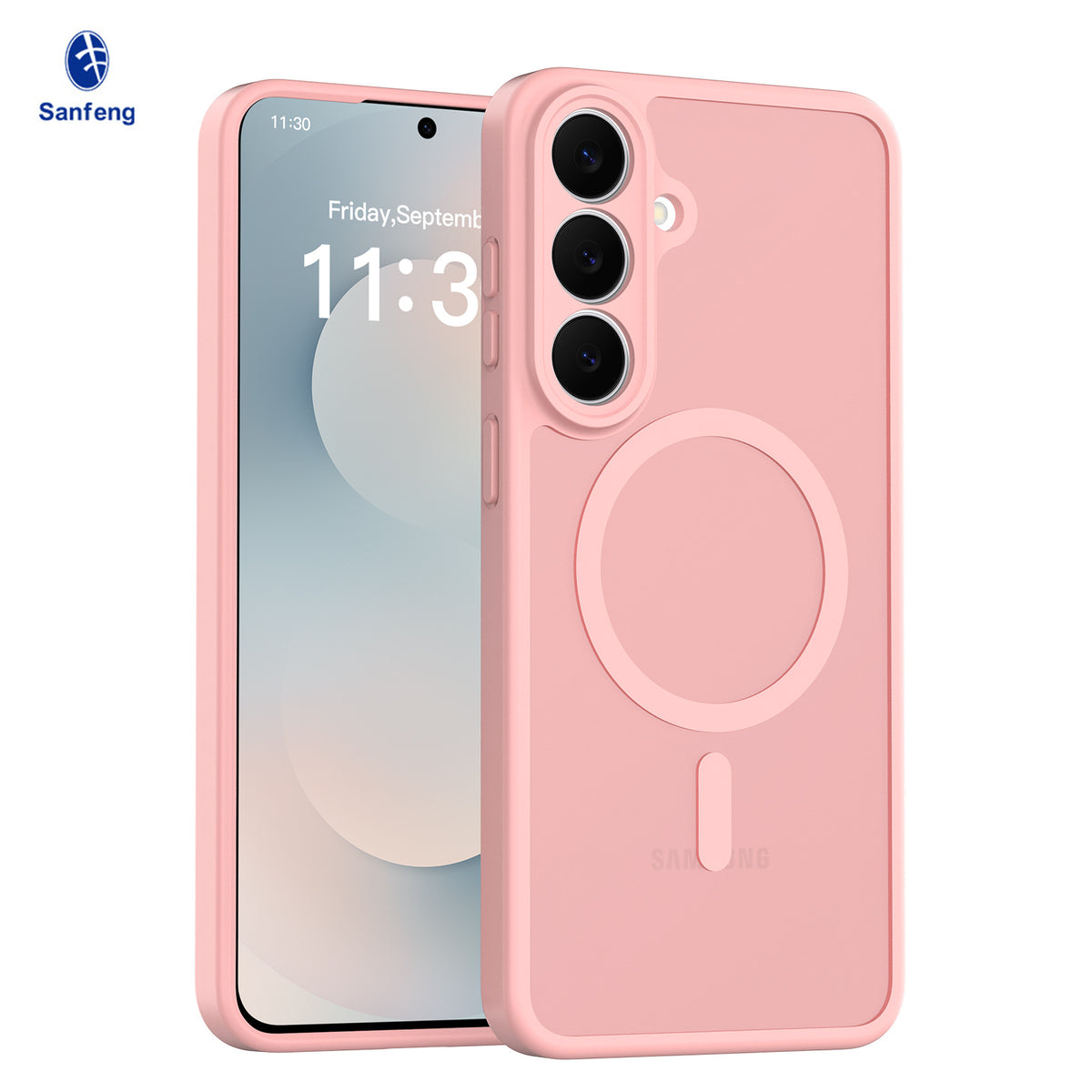Magnetic Matte Translucent Phone Case for Samsung Galaxy S25 S24 Ultra Plus, Skin-Feel Anti-Drop Silicone Protective Cover