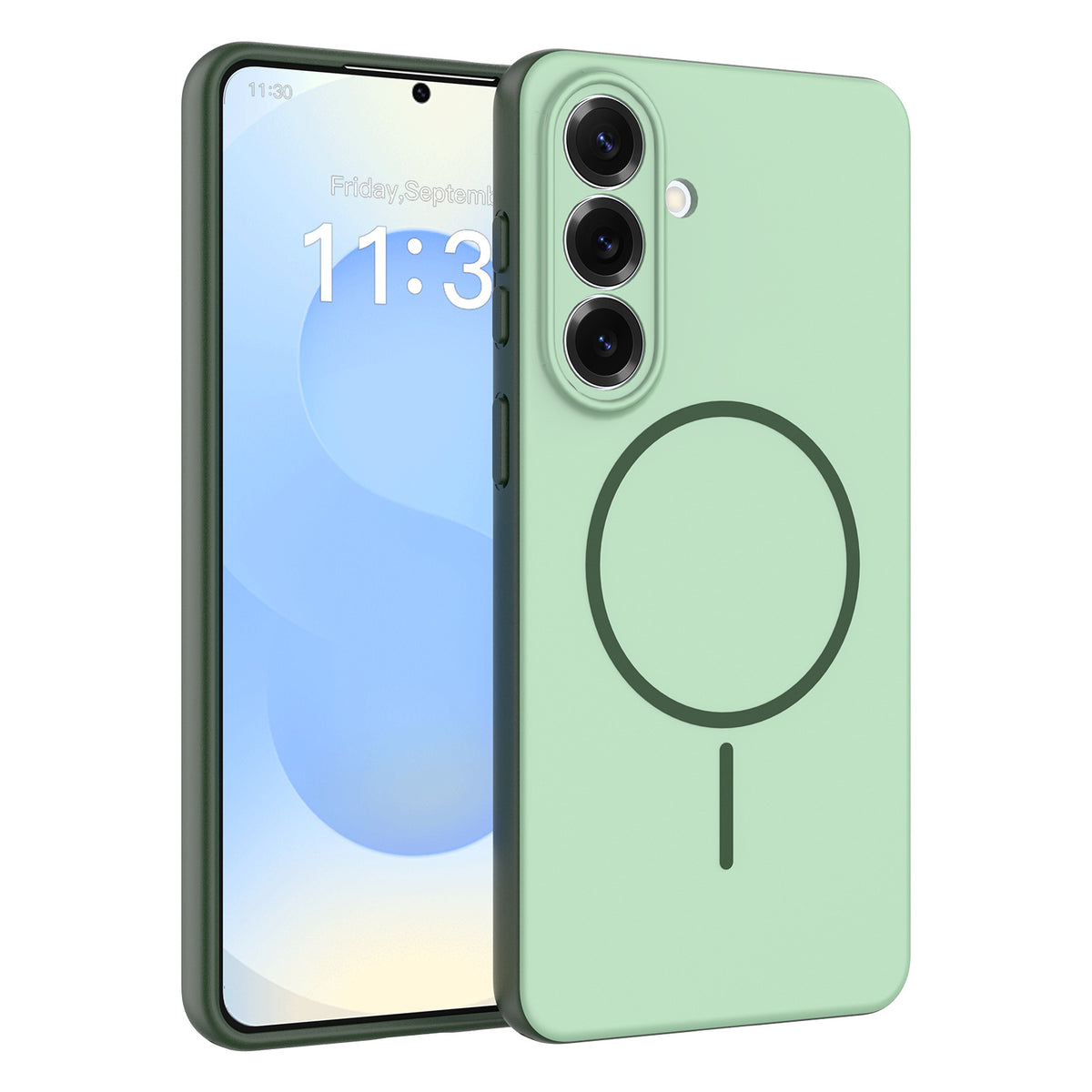 Skin-Feel Magnetic Protective Case for Samsung Galaxy S25 Ultra, S25 Plus, S24 Series - Slim TPU Anti-Fall & Anti-Fingerprint Phone Cover