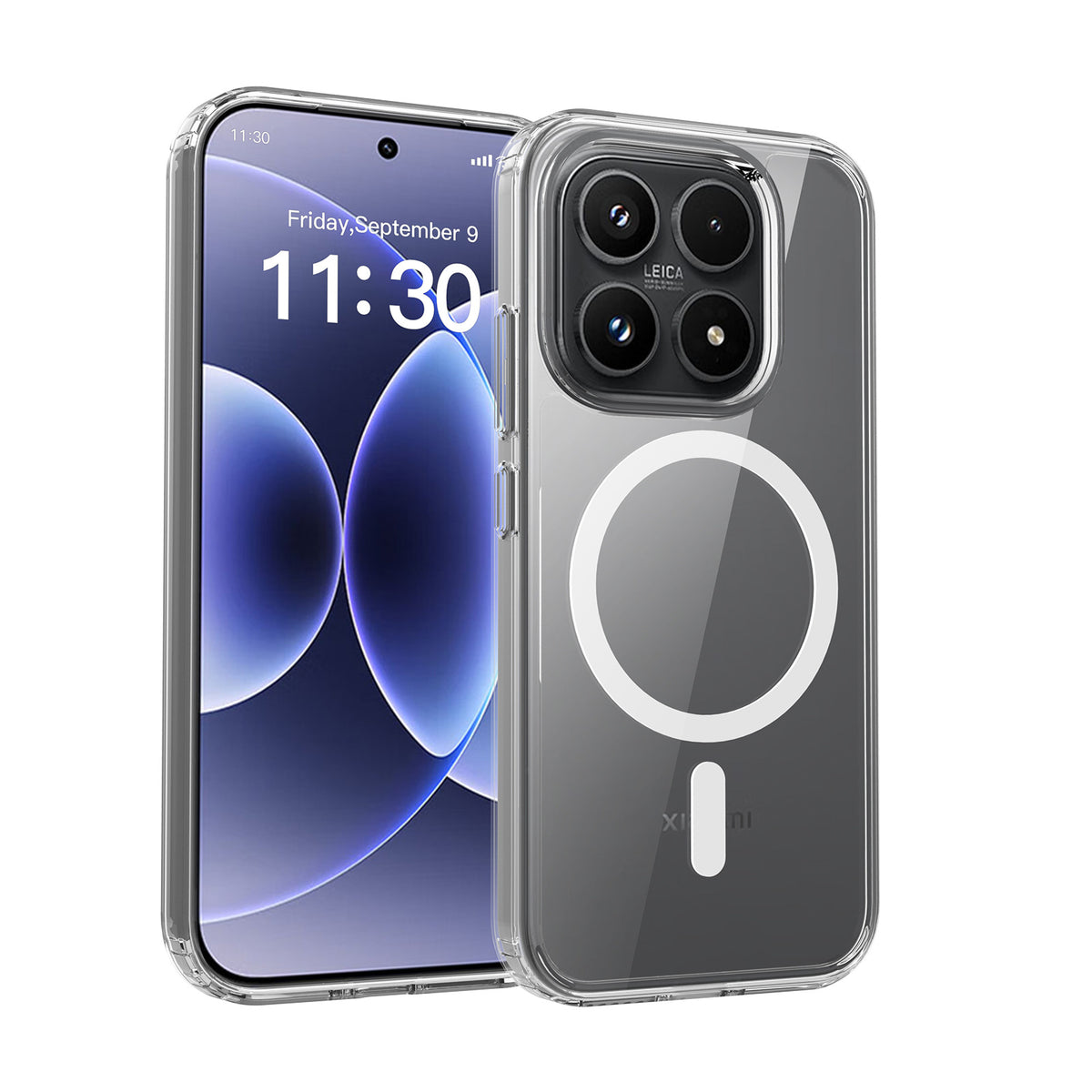 Sanfeng Clear Shockproof TPU Case for Xiaomi 15 Pro, 15 Ultra, 14T Pro and Redmi Note 14 Series, Airbag Anti-Fall Protective Cover