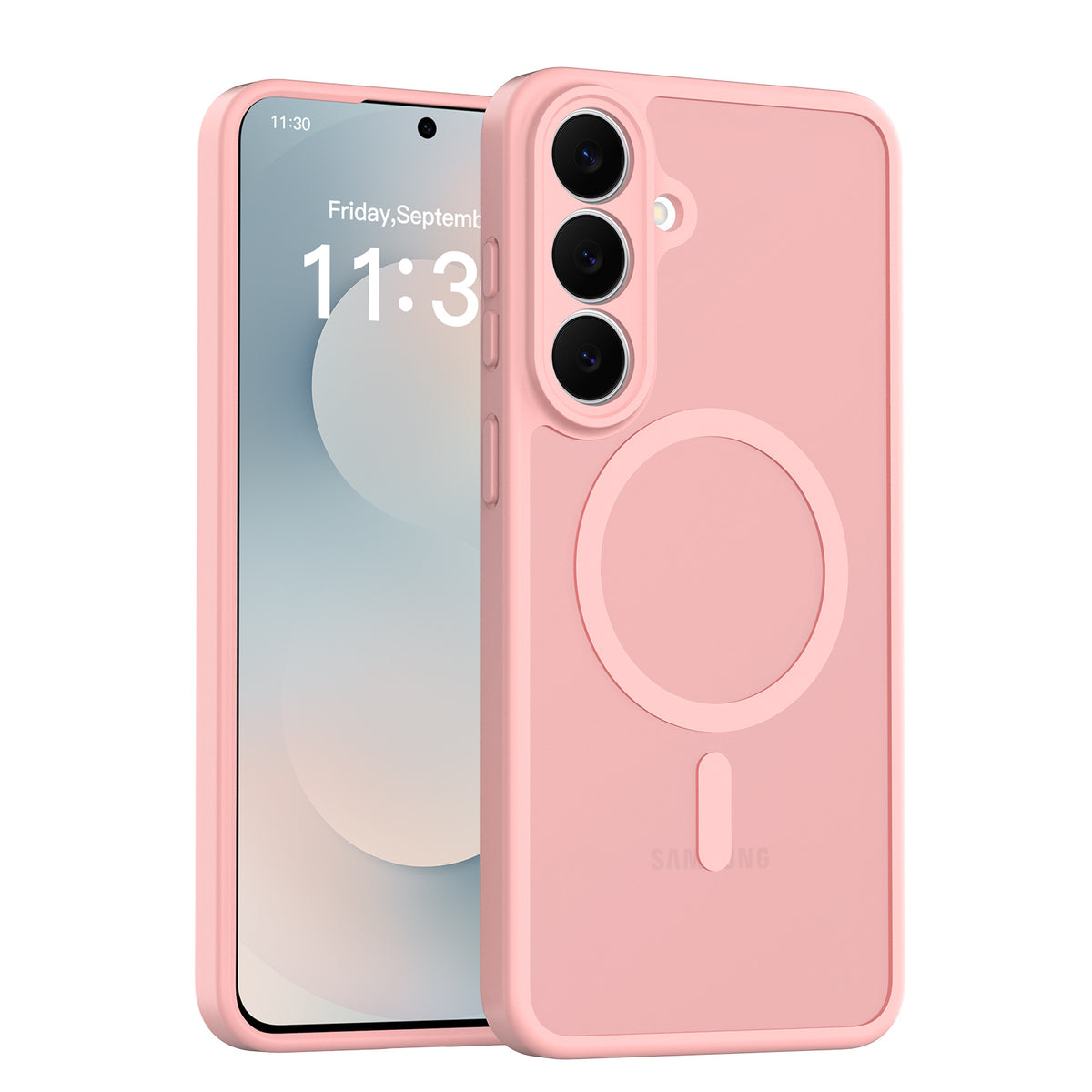 Magnetic Matte Translucent Phone Case for Samsung Galaxy S25 S24 Ultra Plus, Skin-Feel Anti-Drop Silicone Protective Cover