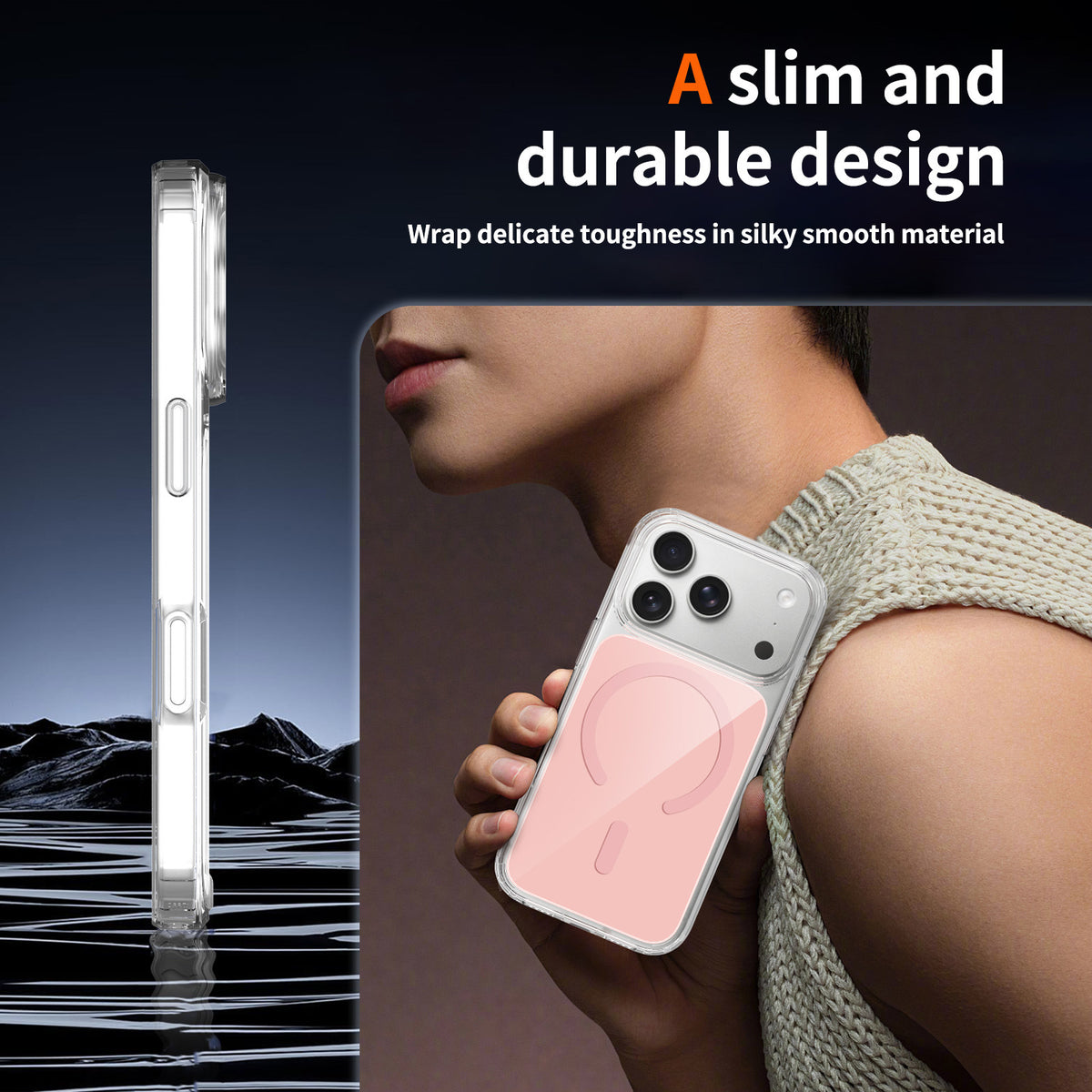 Transparent TPU Shockproof Protective Phone Case for iPhone 17 Pro Max, 16, 15, 14, 13 - Anti-Fall Soft Cover