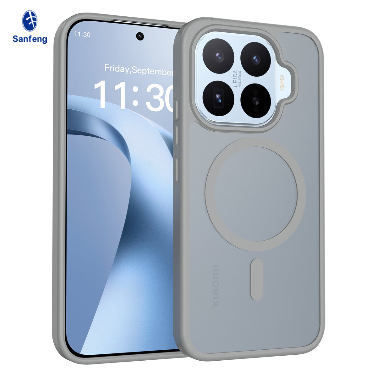 Magnetic Matte Translucent Shockproof Phone Case for Xiaomi 15 Pro / 15 / 14T / Redmi Note 14 Series, Anti-Fingerprint TPU Protective Back Cover