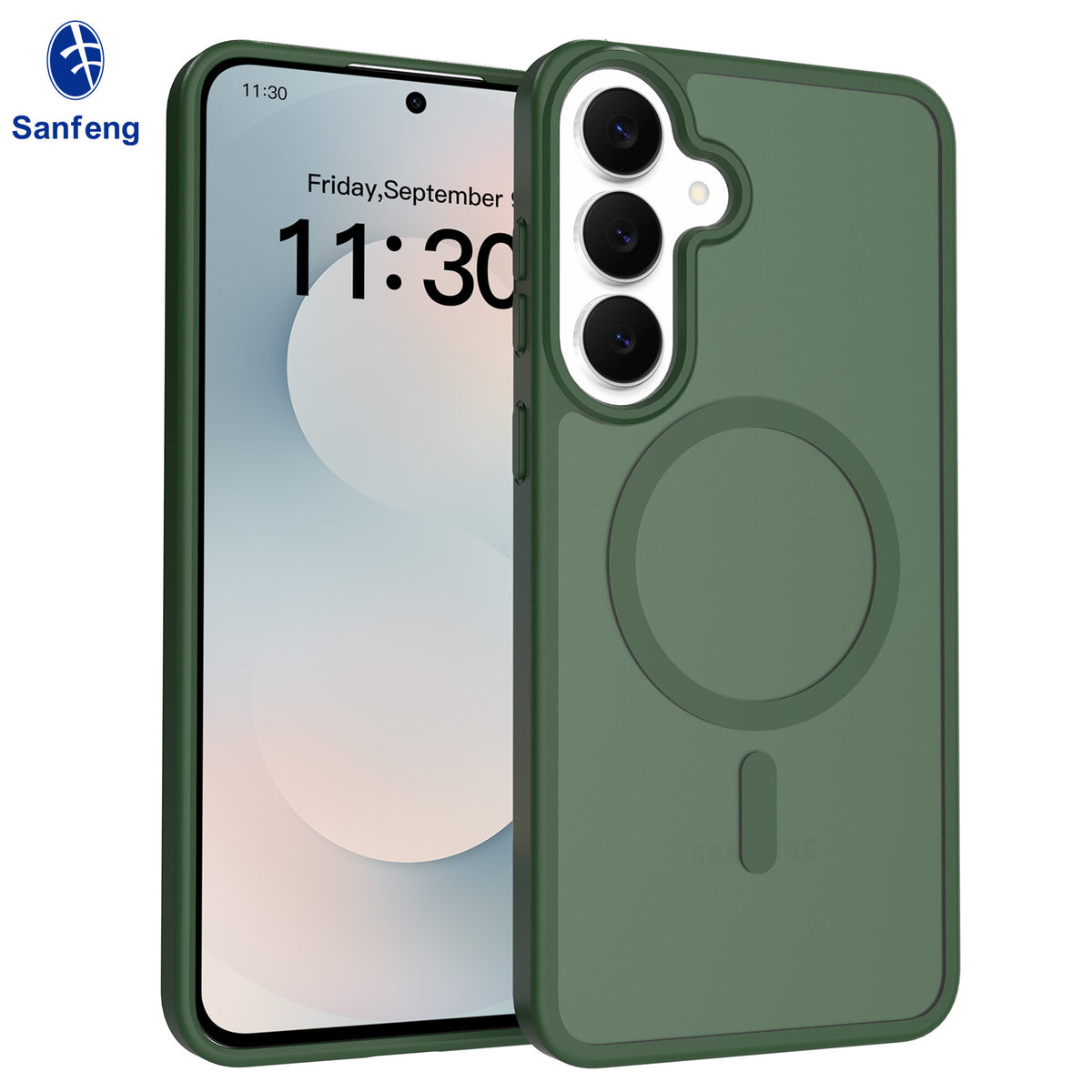 Magnetic Matte Anti-Drop Silicone Phone Case Compatible with Samsung Galaxy S25 S24 Series