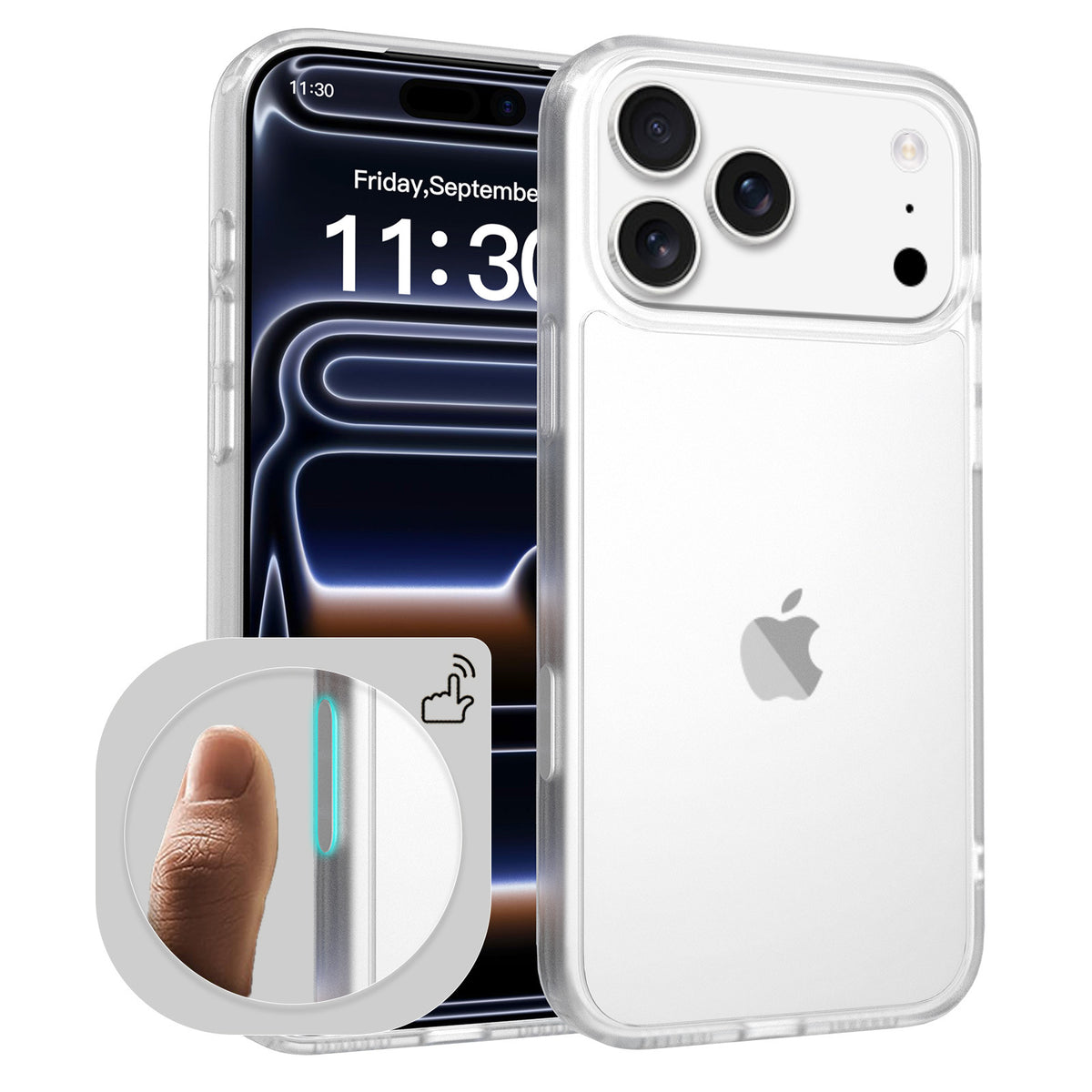 Magnetic Phone Case for iPhone 17 Pro Max & iPhone 17 Air, TPU Anti-Drop Shockproof Cover with Full Camera & Button Protection, Cherry