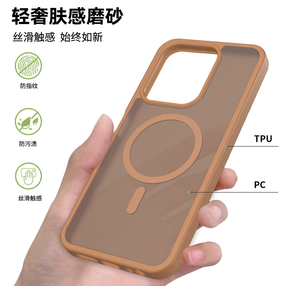 Translucent Matte Magnetic Phone Case with Anti-Fingerprint Drop Protection for Redmi 14C, Note 14 Pro & Xiaomi 15 Series