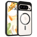 Magnetic Transparent Phone Case for Google Pixel 9 / 10 Series, Shockproof TPU+PC Hybrid Protective Cover