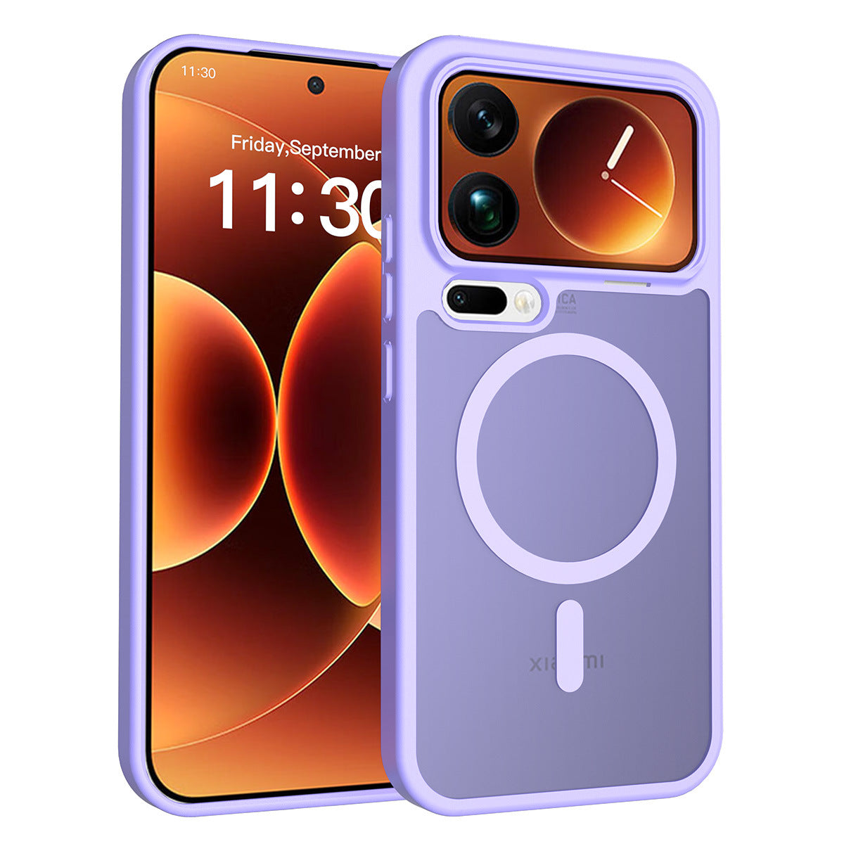 Magnetic Frosted Translucent Case for Xiaomi - Anti-Fall Matte Skin-Feel Shockproof TPU Phone Cover