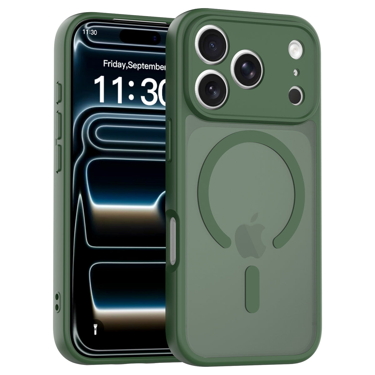Magnetic Skin-Feel Shockproof TPU Phone Case for iPhone 17, 16, and 15 Series Full Protective Cover