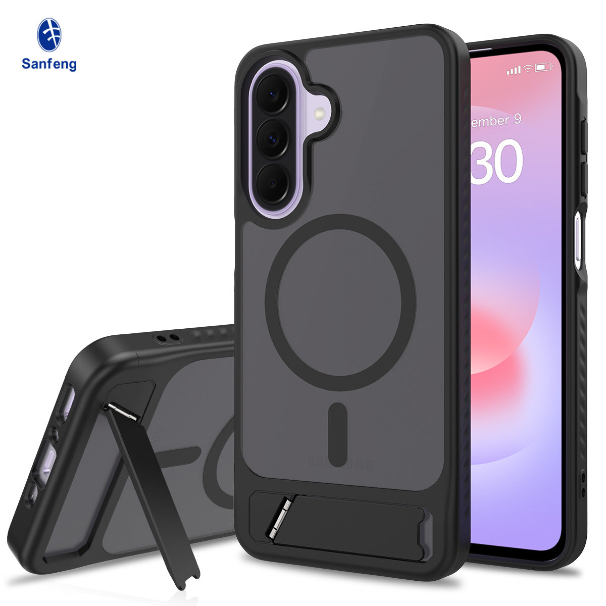 Magnetic Shockproof Phone Case with Invisible Kickstand for Samsung Galaxy - Anti-Fall High-Quality TPU Protective Cover