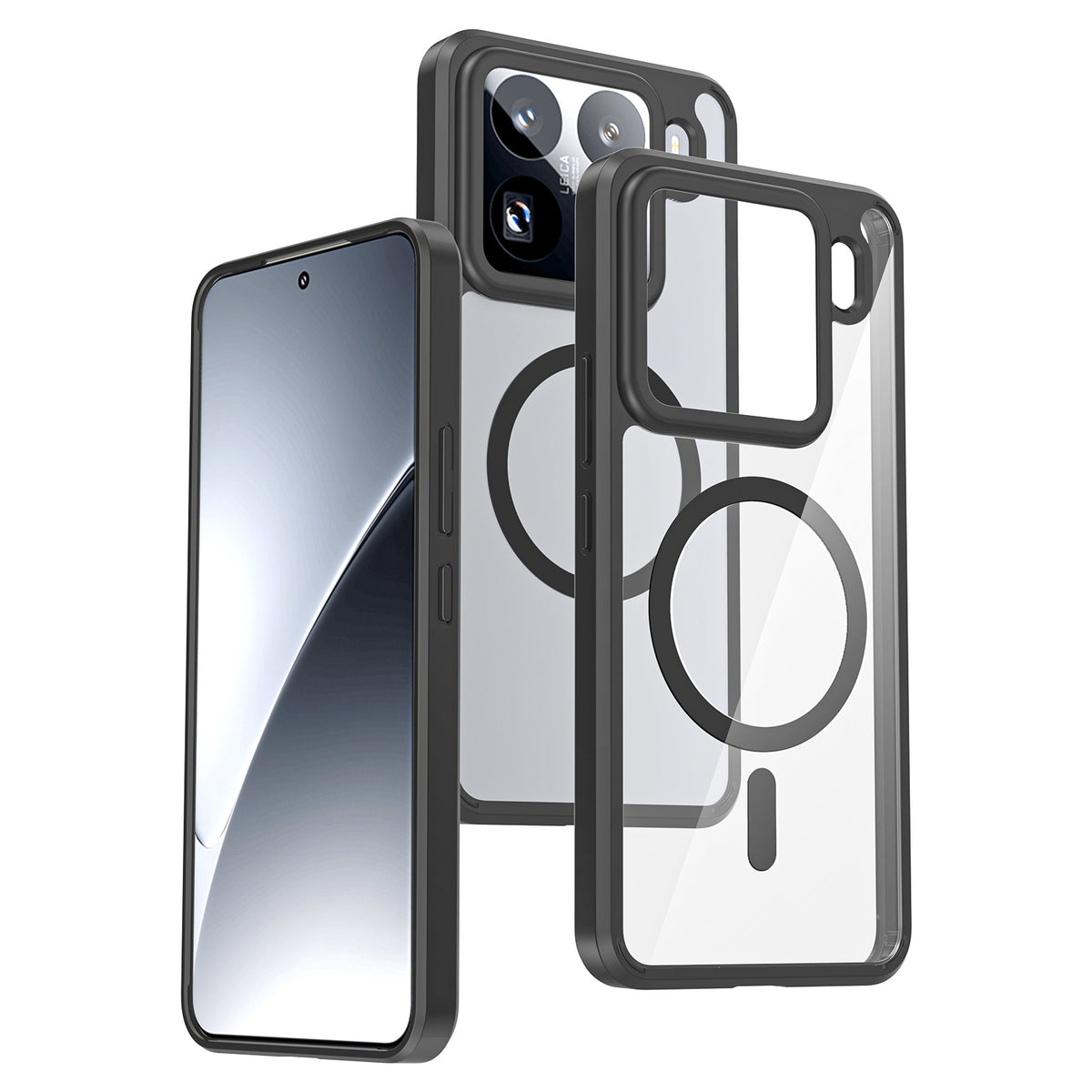 Sanfeng Clear Shockproof TPU Case for Xiaomi 15 Pro, 15 Ultra, 14T Pro and Redmi Note 14 Series, Airbag Anti-Fall Protective Cover