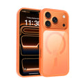 Magnetic Frosted Translucent Phone Case Compatible with iPhone 17 Air, Slim Anti-Fingerprint TPU Protective Cover (Black + Transparent)