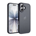 Magnetic Frosted Shockproof TPU Phone Case for Apple iPhone 16 Series - Straight Edge Anti-Fall Protective Cover