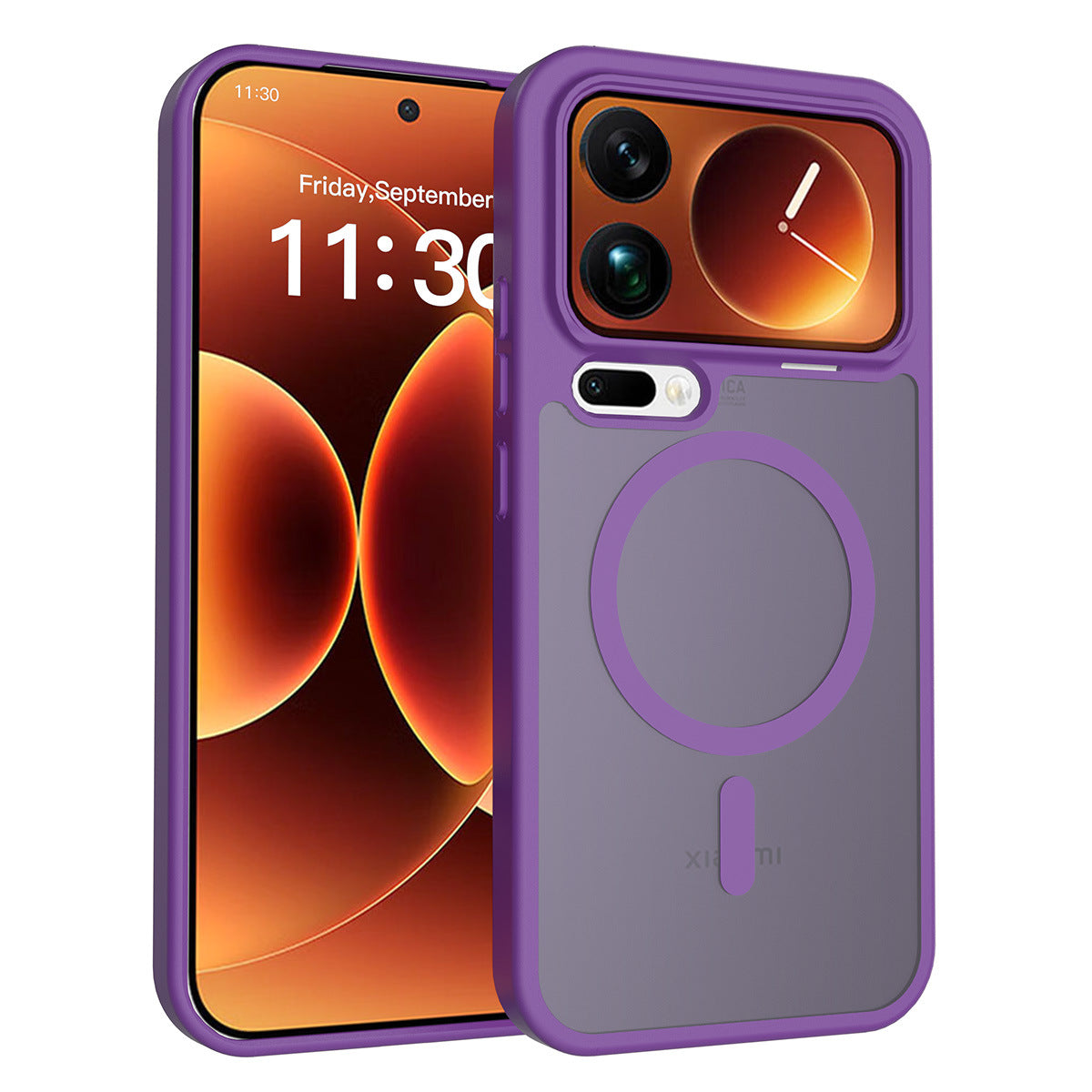 Magnetic Frosted Translucent Case for Xiaomi - Anti-Fall Matte Skin-Feel Shockproof TPU Phone Cover