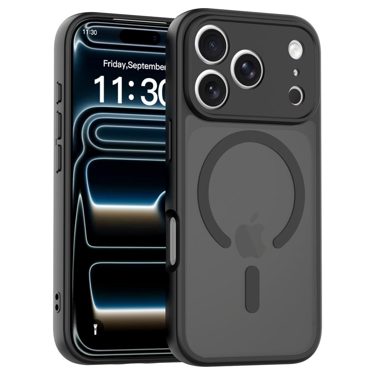 Magnetic Skin-Feel Shockproof TPU Phone Case for iPhone 17, 16, and 15 Series Full Protective Cover