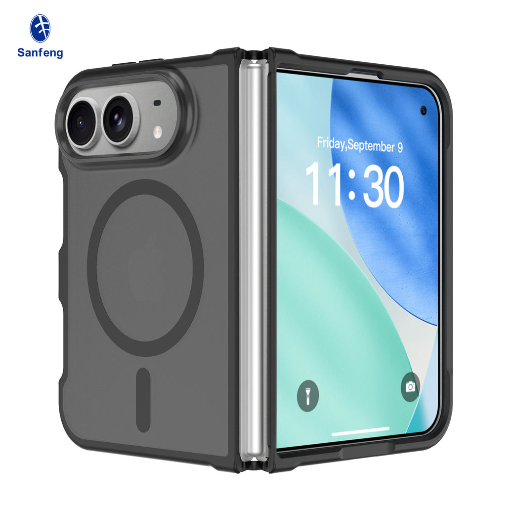 Magnetic Translucent TPU Protective Case Compatible with iPhone 18 Duo Fold, 2mm Anti-Drop Skin-Feel Cover