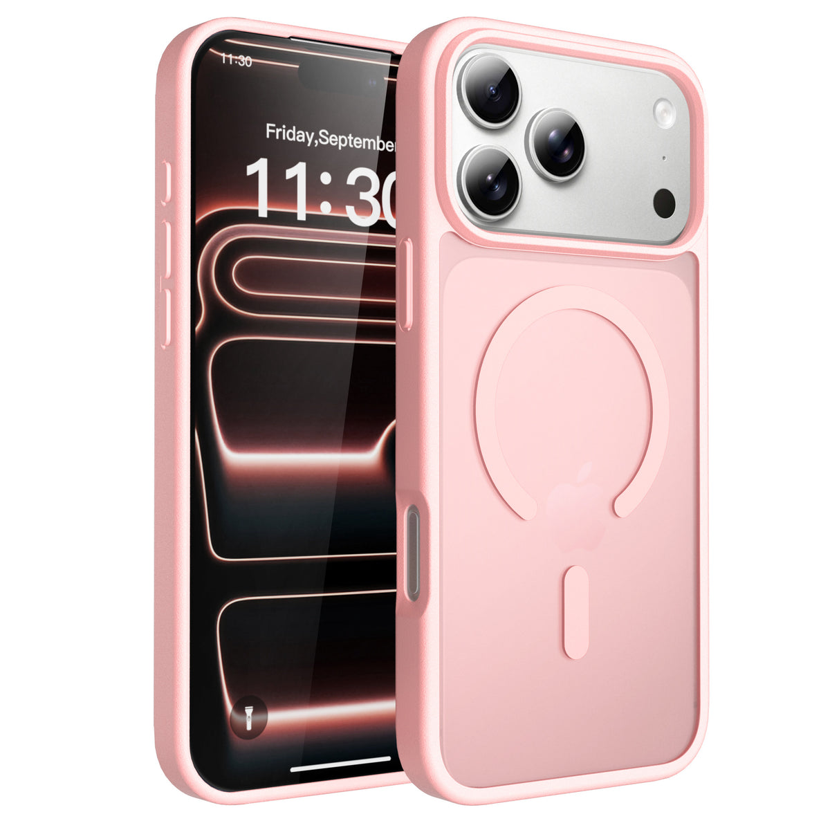 Magnetic Skin-Feel Protective Phone Case for iPhone 16 Pro Max & iPhone 17 - Shockproof Matte TPU Two-in-One Cover
