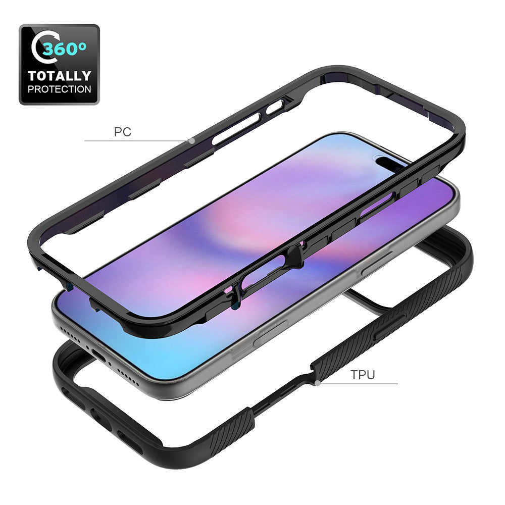 Shockproof Magnetic Phone Case for iPhone 17 16 15 14 Series - Anti-Fall TPU Protective Hard Cover