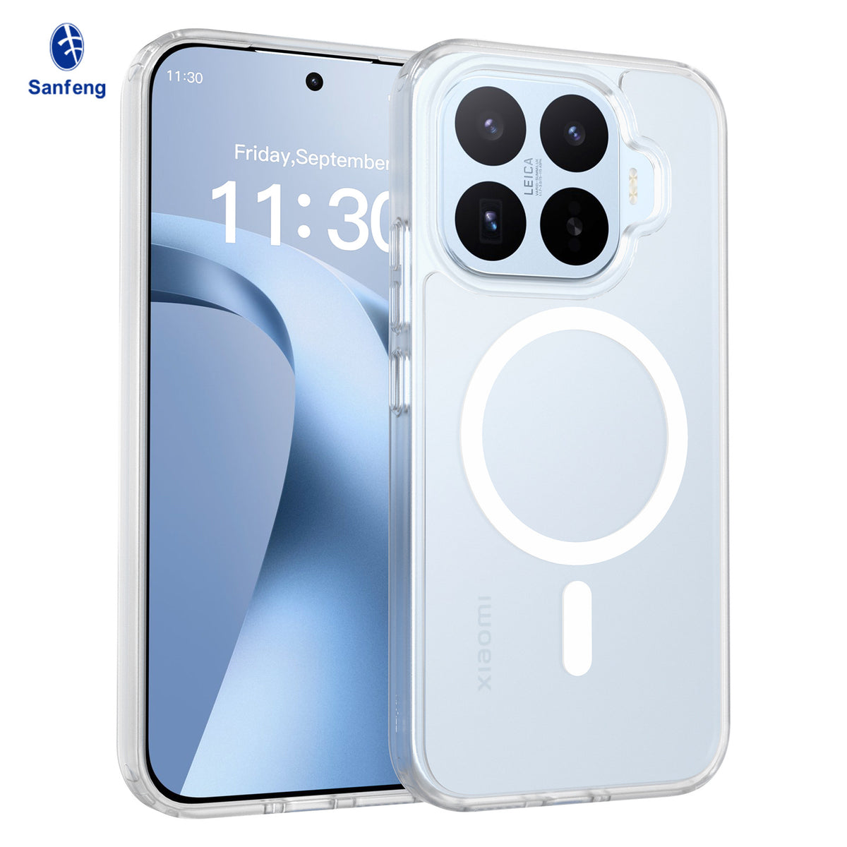 Magnetic Matte Translucent Shockproof Phone Case for Xiaomi 15 Pro / 15 / 14T / Redmi Note 14 Series, Anti-Fingerprint TPU Protective Back Cover