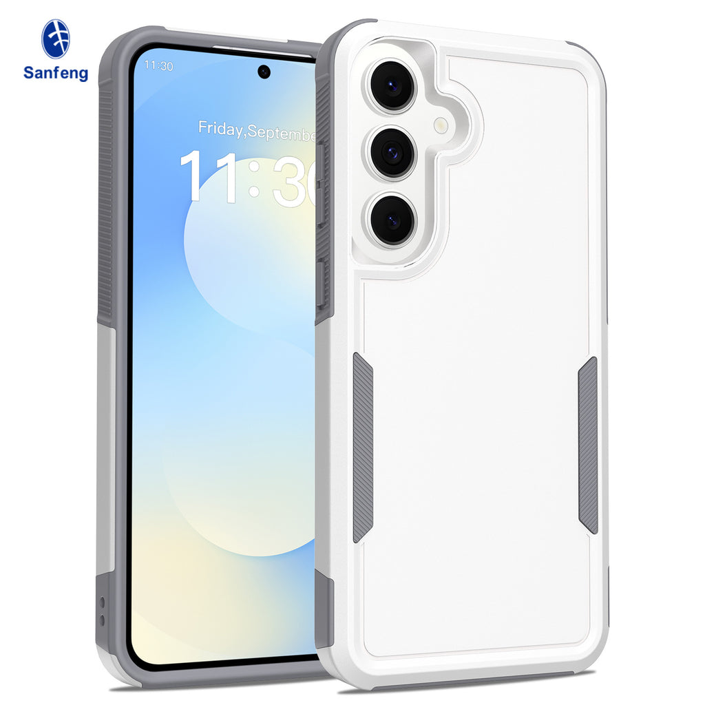 Two-in-One Heavy Duty Anti-Fall Protective Phone Case for Samsung Galaxy S24 Ultra, Nordic Style Shockproof Armor Cover