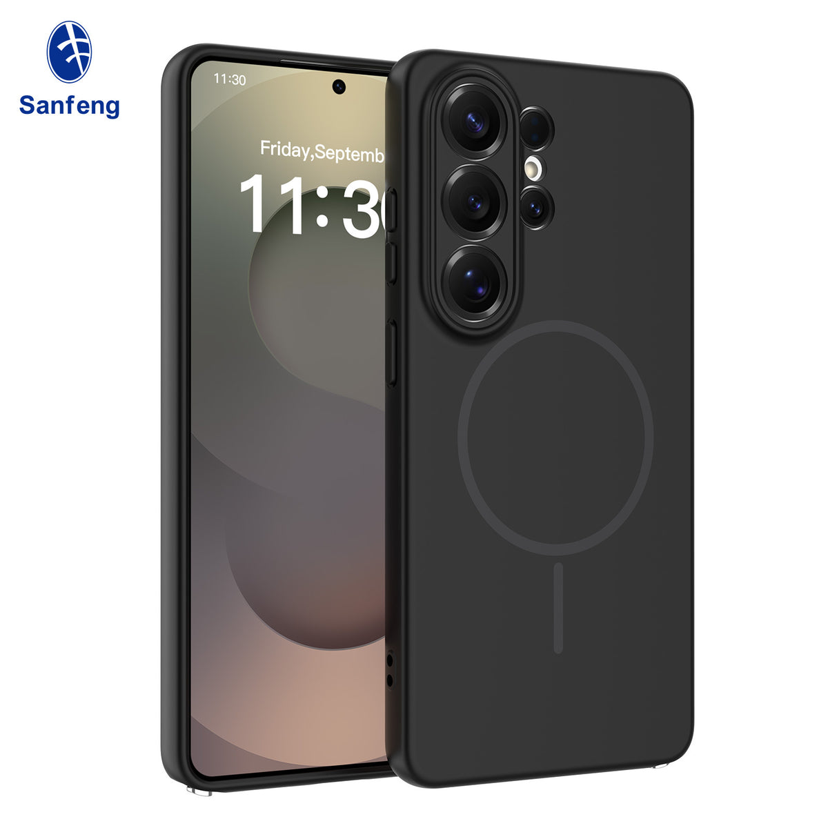 Magnetic Liquid Silicone Phone Case for Samsung S24 S25 Edge Ultra - Full Lens Protection Anti-Drop Cover