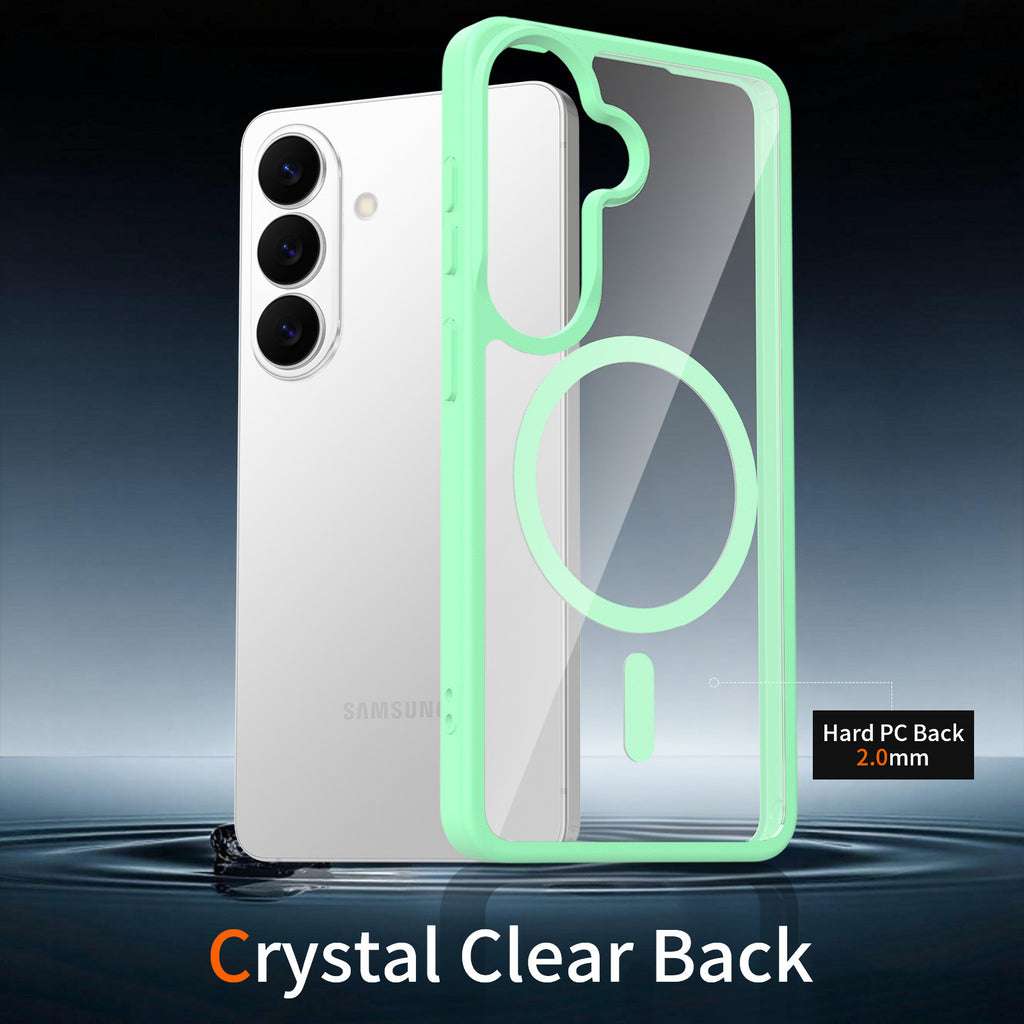 Magnetic Transparent Phone Case for Samsung Galaxy, Anti-Fall Skin-Feel TPU Protective Cover
