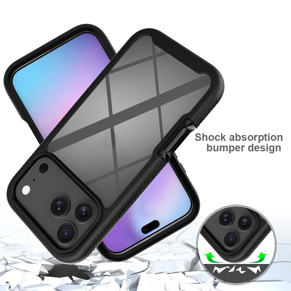 Magnetic Anti-Fall TPU Protective Phone Case with Anti-Fingerprint Finish Compatible with iPhone
