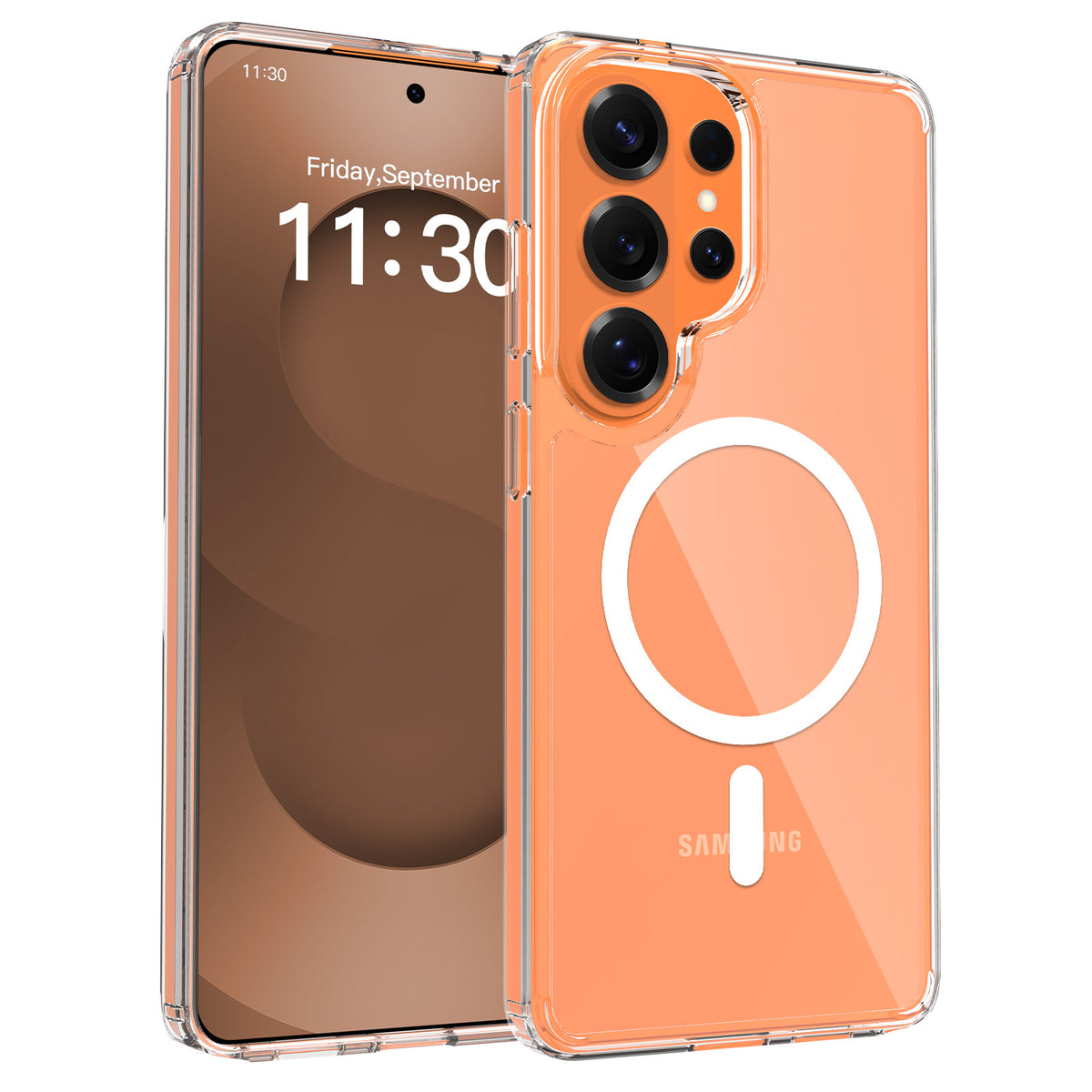Ultra-Thin Transparent Soft TPU Protective Phone Case for Samsung, Minimalist Anti-Fall Clear Cover