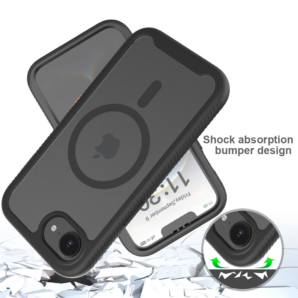 Skin-Feel Magnetic TPU Phone Case Anti-Fingerprint Protective Cover Compatible with iPhone 17 Air and 16 Pro