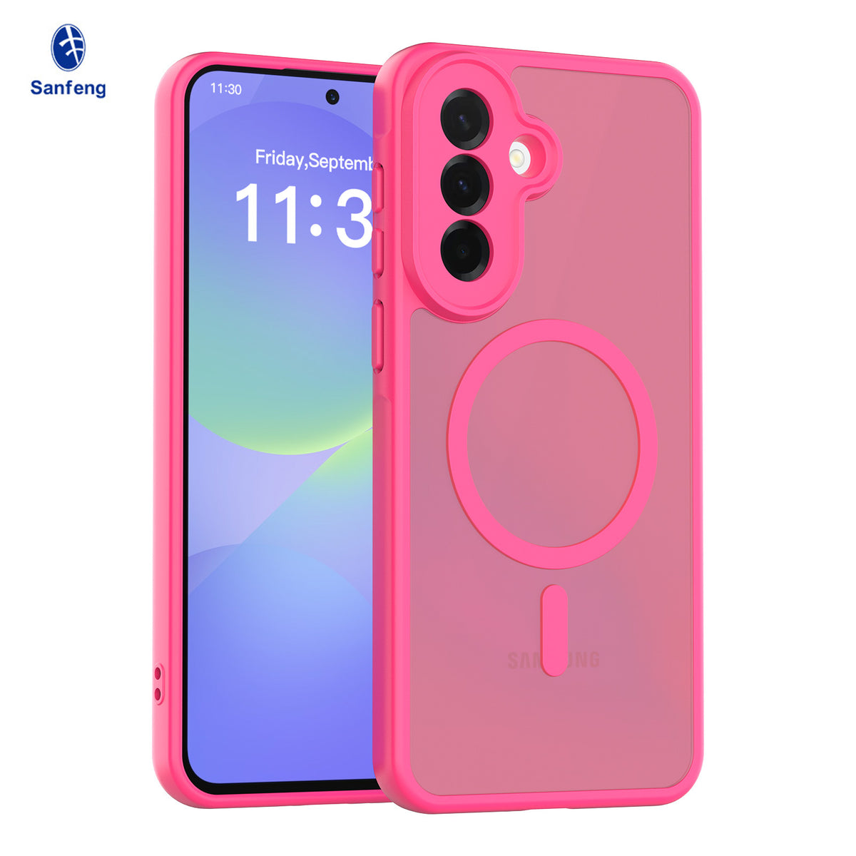Matte Magnetic Anti-Fall Phone Case for Samsung Galaxy A57 A37 A17 5G A55 Shockproof TPU Protective Cover