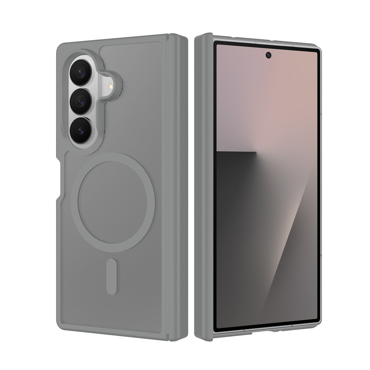 Magnetic Matte Phone Case for Samsung Galaxy Z Fold 8 / Z Fold 7, TPU Shockproof Protective Foldable Cover with Hinge Protection