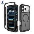 Magnetic Matte Semi-Transparent Skin-Feel Phone Case for iPhone, Anti-Fingerprint Anti-Drop Silicone Protective Cover