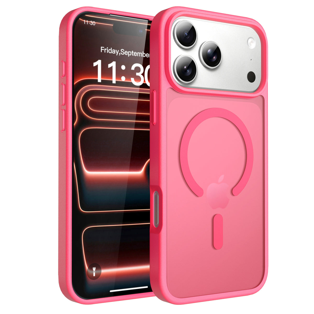 Magnetic Skin-Feel Protective Phone Case for iPhone 16 Pro Max & iPhone 17 - Shockproof Matte TPU Two-in-One Cover