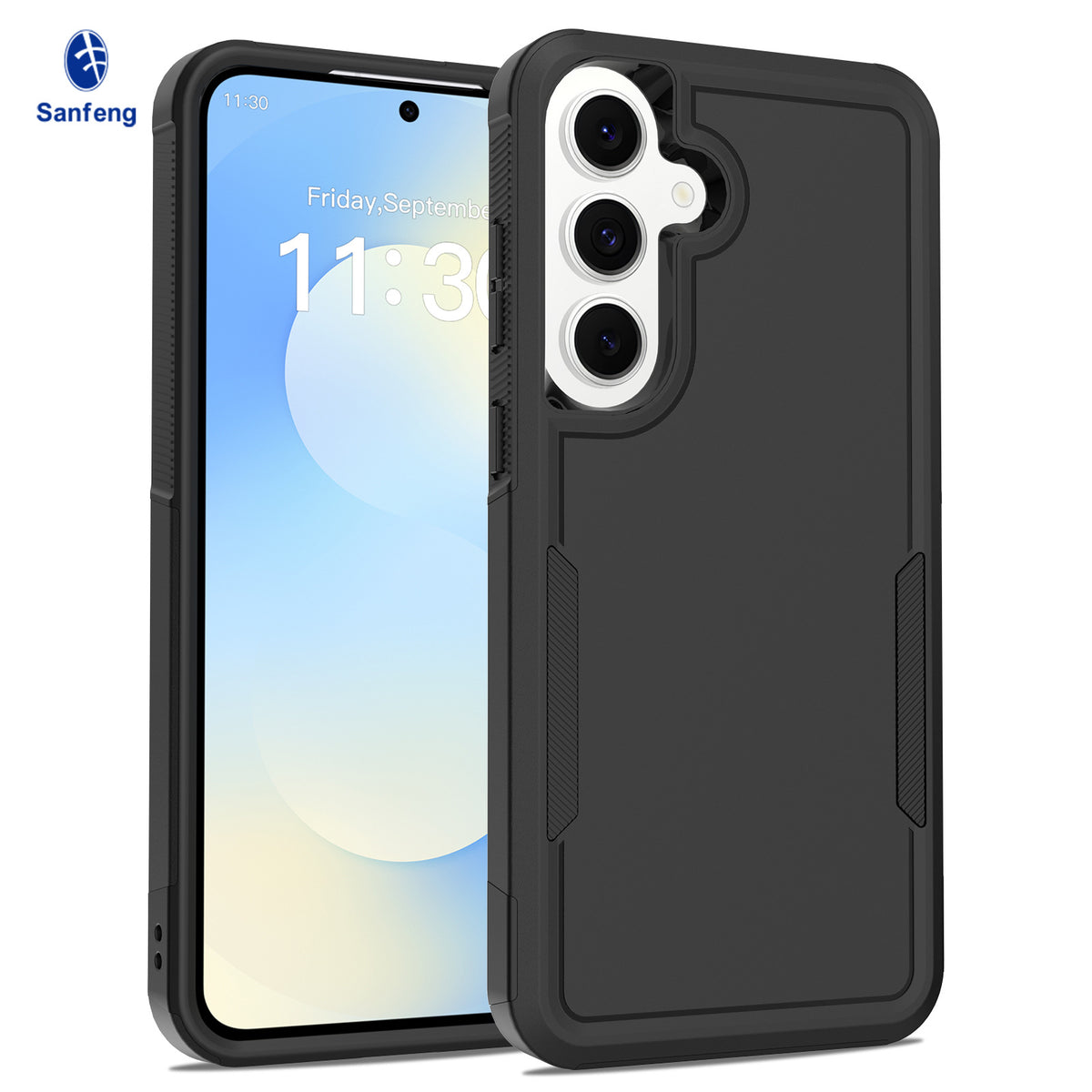 Two-in-One Heavy Duty Anti-Fall Protective Phone Case for Samsung Galaxy S24 Ultra, Nordic Style Shockproof Armor Cover