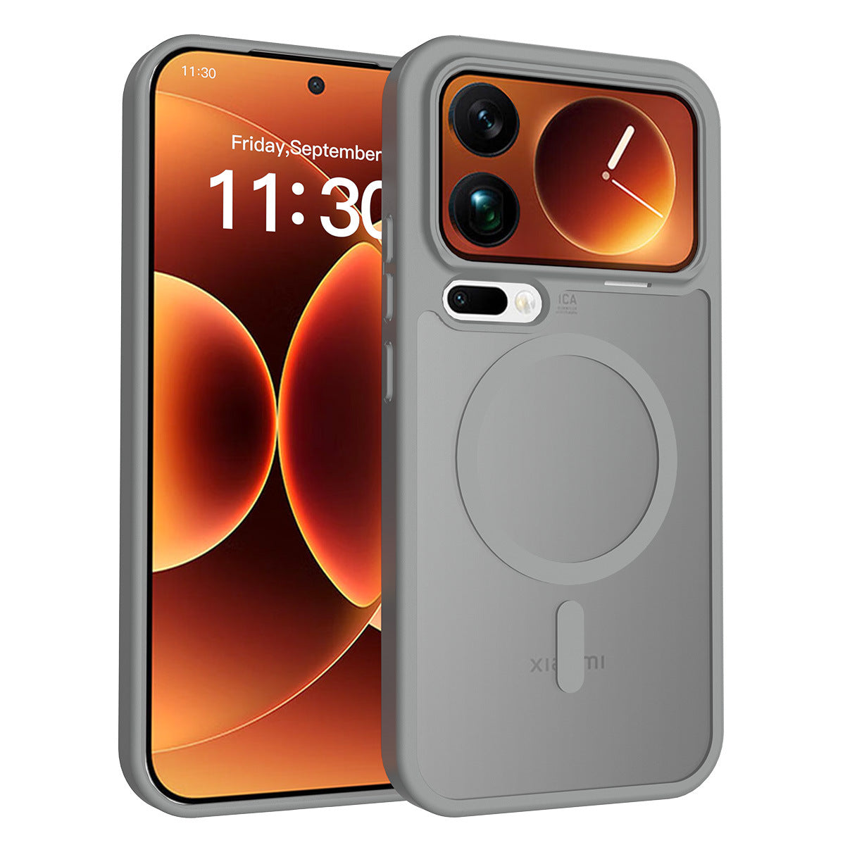Magnetic Frosted Translucent Case for Xiaomi - Anti-Fall Matte Skin-Feel Shockproof TPU Phone Cover
